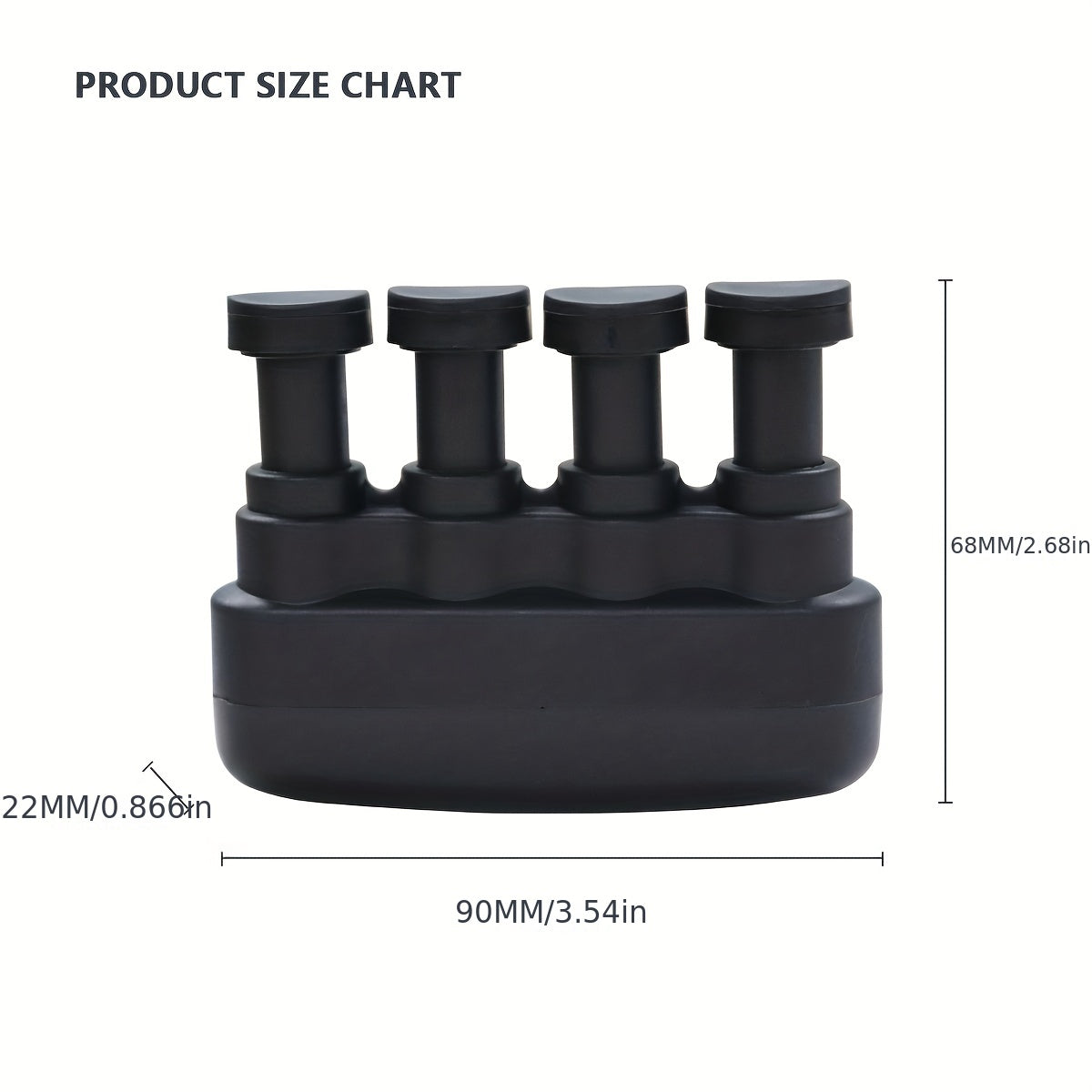 TIT COOPOPE Finger Exerciser, Finger Strengthener, Grip Strength Trainer, Guitar Finger Strength Trainer, and Training Device, 2023 New Grip Strength Trainer, Material: PP (Polypropylene), Uncharged, Please Refer To The SKU,