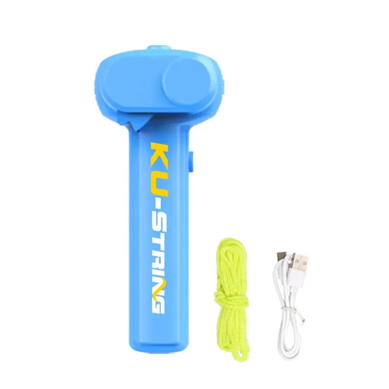 Light Toy String Glow in The Dark String Rope Launcher Luminous Portable Handheld String Stress Relief Toy for Kids Party Gift