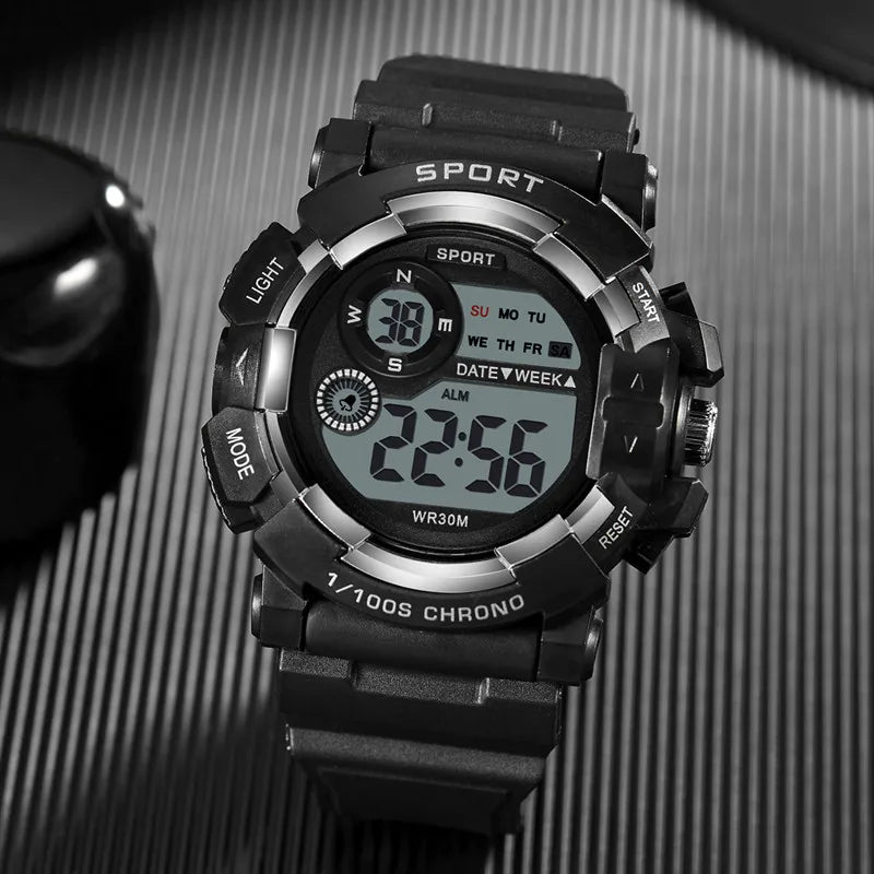 MAYZHISU Kids Digital Watches Fashion Student Sports Watch Luminous Alarm Clock Multifunctional Electronic Watch for man Gift