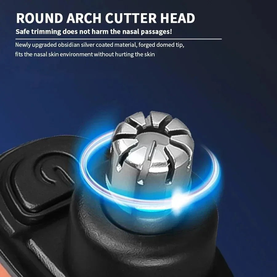 Rechargeable Nose Hair Trimmer Clipper USB Charging Dual-Edge Blades Electric Portable Men Mini Nose Hair Trimmer Face Care Kit