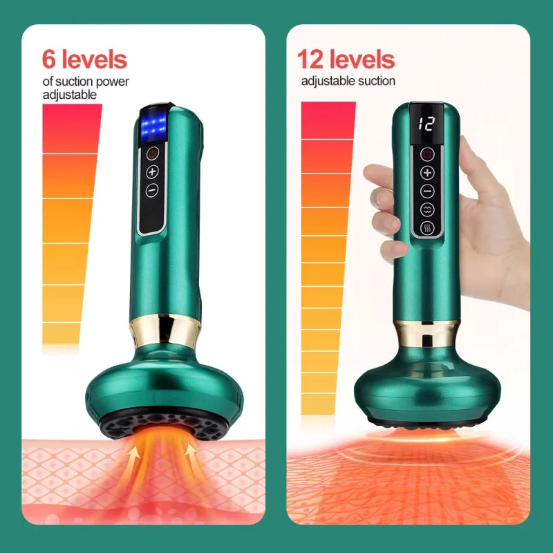 Electric multi-functional heating meridian dredging and absorbing device intelligent negative pressure heat compressor