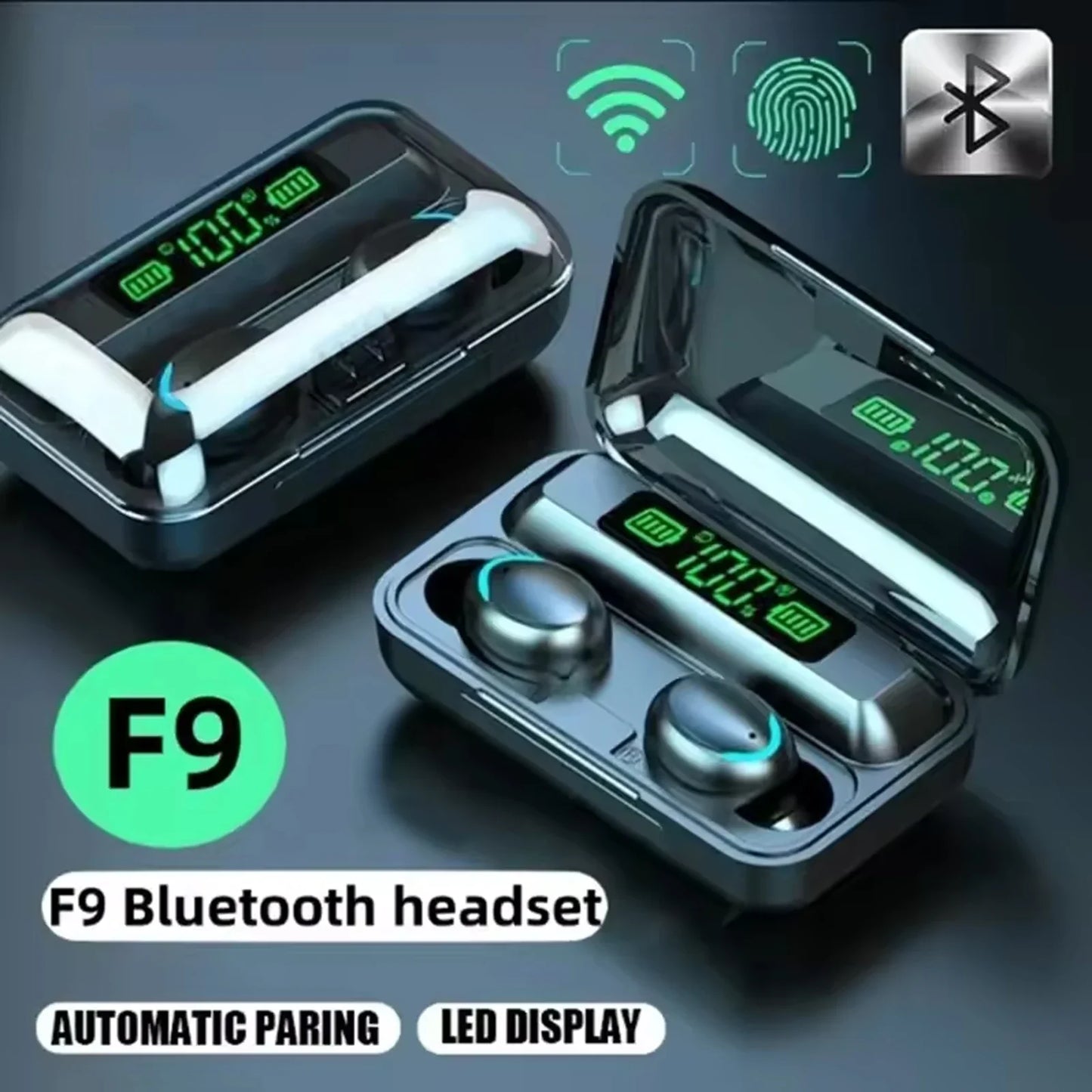 TWS Earphone Bluetooth Earphones Wireless Headphones Hifi Stereo Sports Earbuds Headset Hearing Aids with Mic Handfree