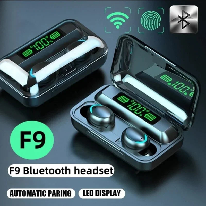 TWS Earphone Bluetooth Earphones Wireless Headphones Hifi Stereo Sports Earbuds Headset Hearing Aids with Mic Handfree