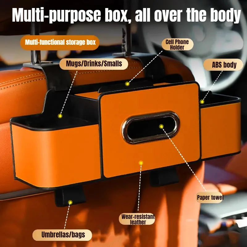 Hanging Seat Hook Cup Holder Storage Bag Universal Car Seat Back Organizer Multi-Function Hanging
