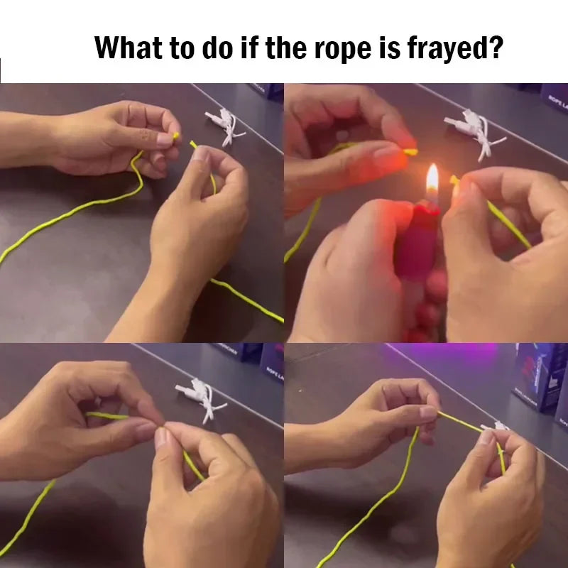 Light Toy String Glow in The Dark String Rope Launcher Luminous Portable Handheld String Stress Relief Toy for Kids Party Gift