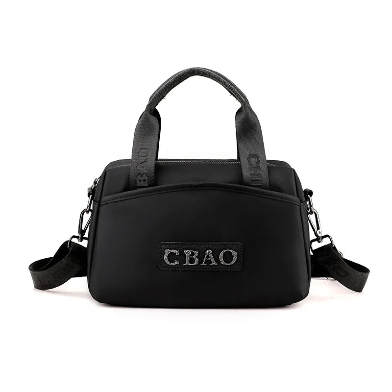 New women's bag fashionable and versatile, large capacity waterproof shoulder bag, lightweight and simple two tone crossbody bag