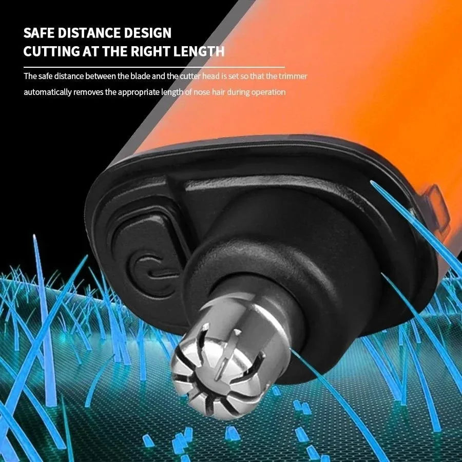 Rechargeable Nose Hair Trimmer Clipper USB Charging Dual-Edge Blades Electric Portable Men Mini Nose Hair Trimmer Face Care Kit