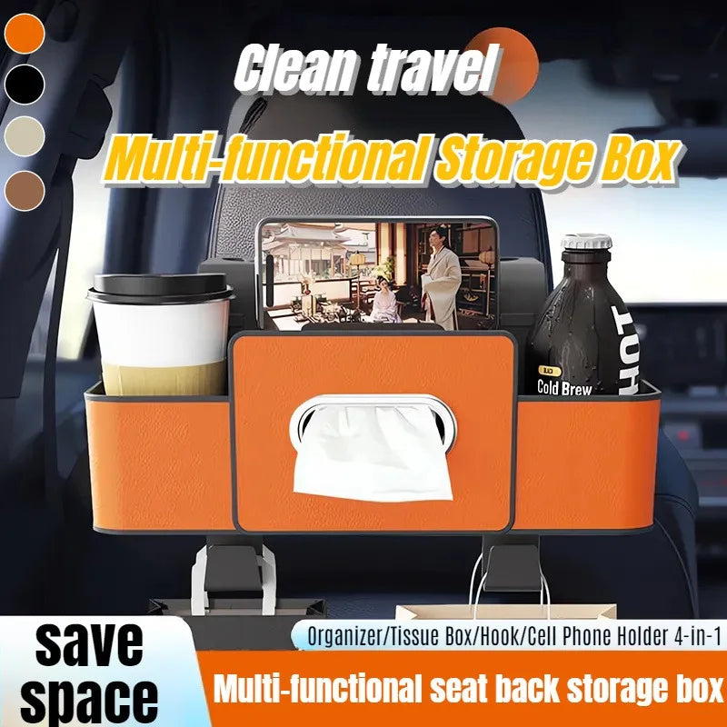 Hanging Seat Hook Cup Holder Storage Bag Universal Car Seat Back Organizer Multi-Function Hanging