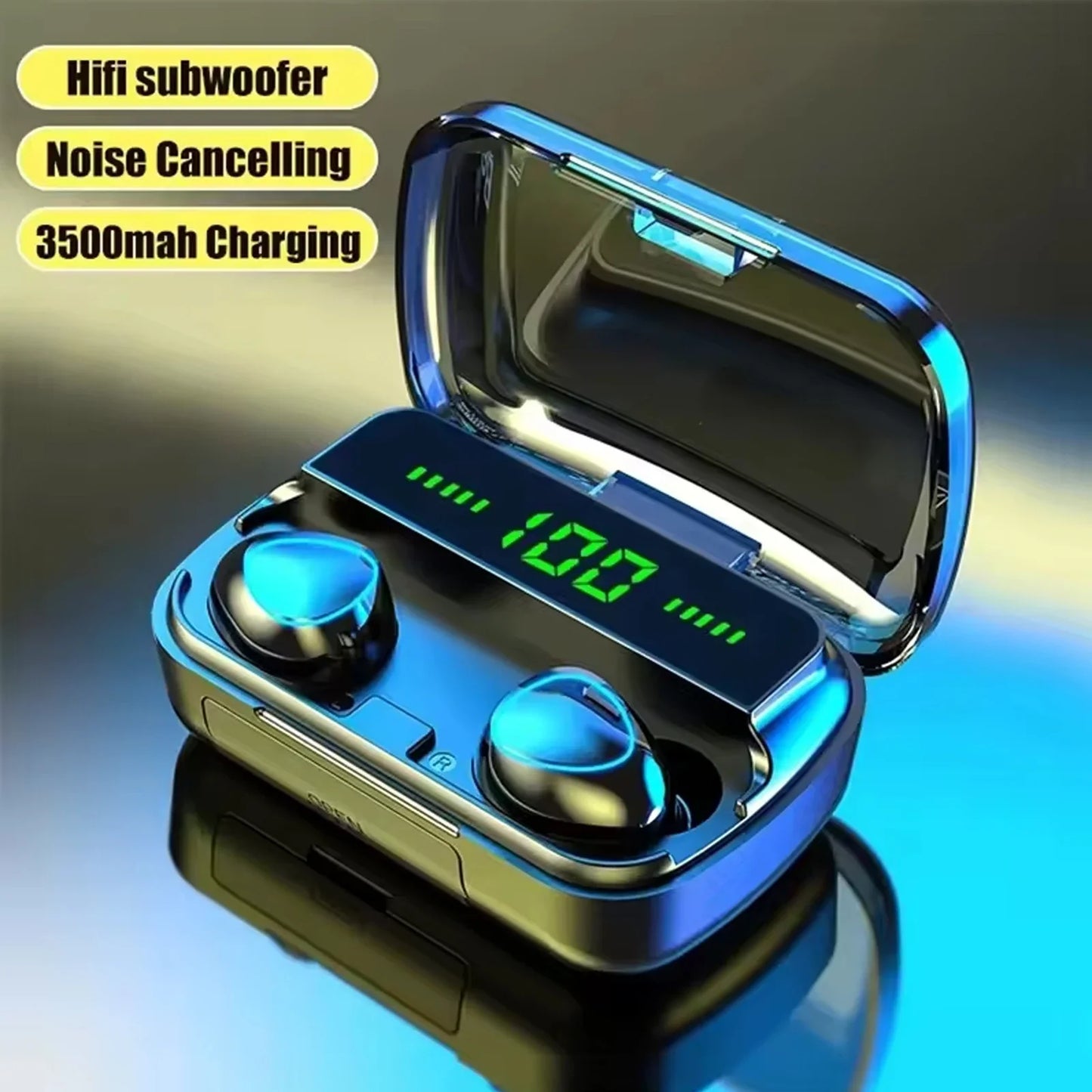 TWS Earphone Bluetooth Earphones Wireless Headphones Hifi Stereo Sports Earbuds Headset Hearing Aids with Mic Handfree