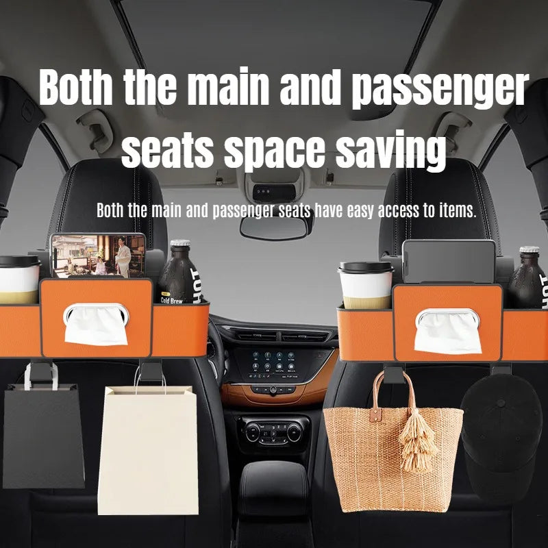 Hanging Seat Hook Cup Holder Storage Bag Universal Car Seat Back Organizer Multi-Function Hanging