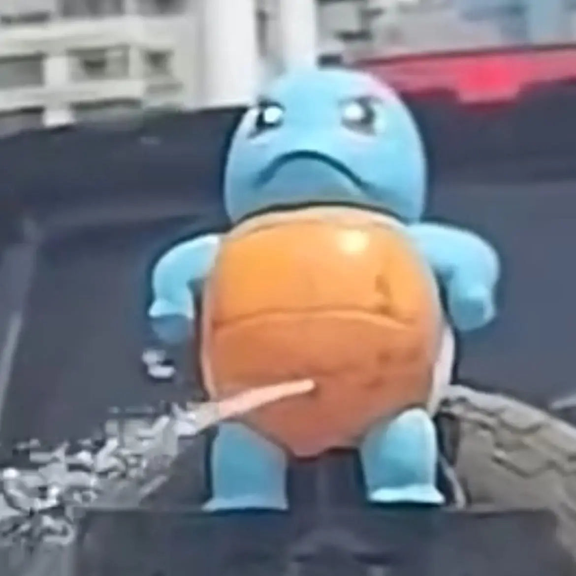 Pokemon Squirtle Water Spraying Toy Big Size Cute Jenny Turtle Car Accessory Popular Anime Model Hand Figure Collectible