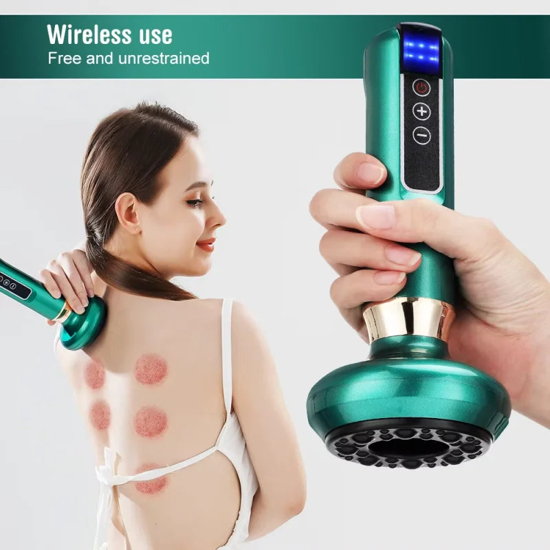 Electric multi-functional heating meridian dredging and absorbing device intelligent negative pressure heat compressor
