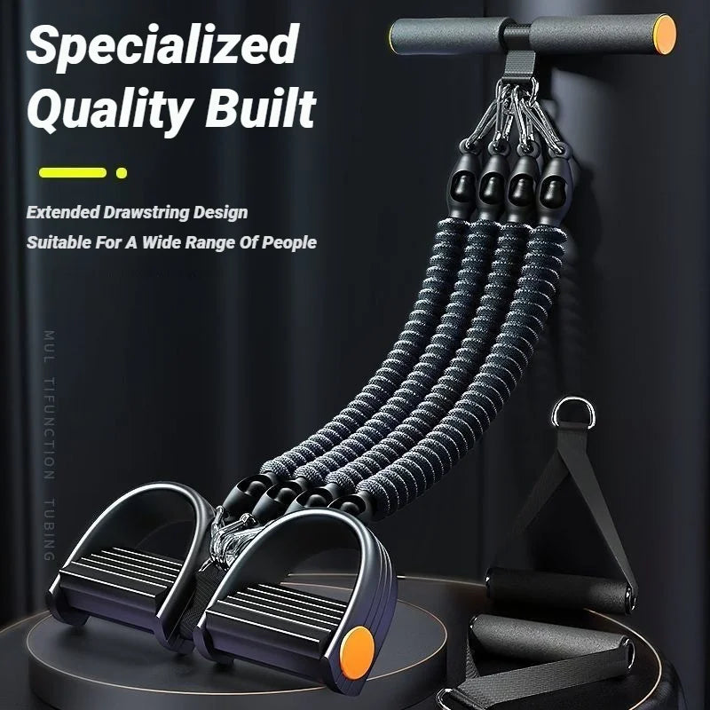 Pedal Type Tensioner Home Multifunctional Tension Device For Men'S Fitness Back Abdomen And Abdominal Muscle Training Pull